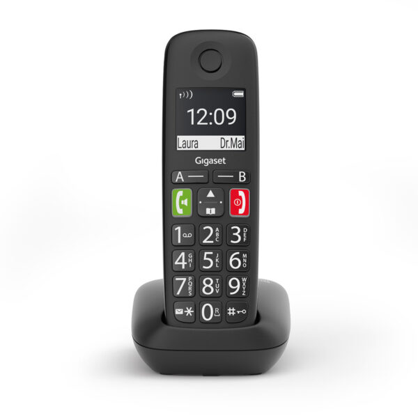 GIGASET WIRELESS PHONE E290 BLACK (S30852-H2901-D201) - Imagen 2