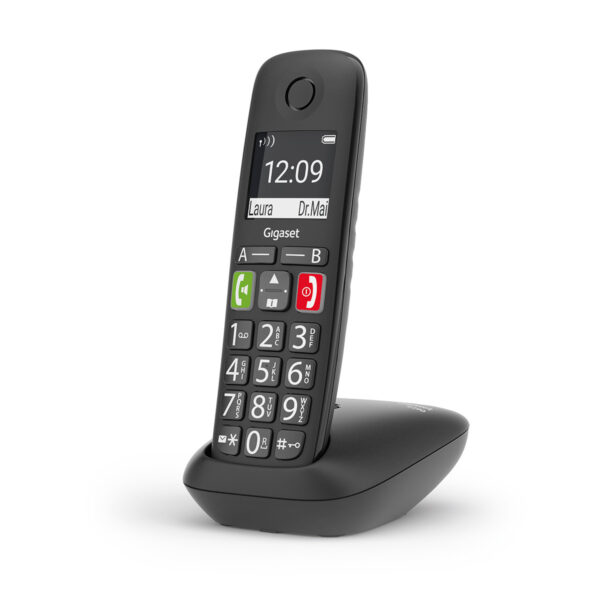 GIGASET WIRELESS PHONE E290 BLACK (S30852-H2901-D201) - Imagen 4