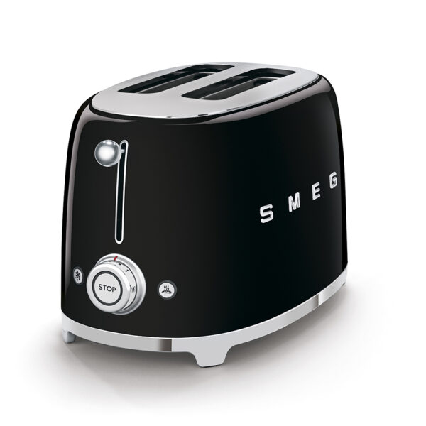SMEG TOASTER 2x2 50´ STYLE BLACK TSF01BLEU - Imagen 2