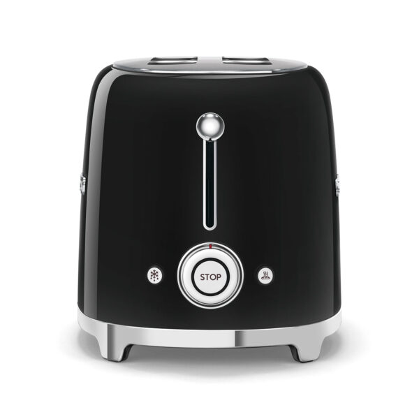 SMEG TOASTER 2x2 50´ STYLE BLACK TSF01BLEU - Imagen 3