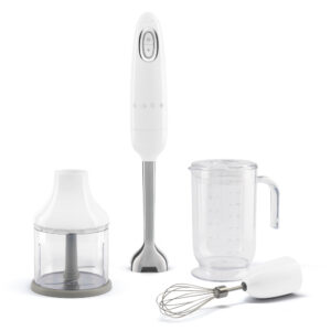 SMEG HAND BLENDER WITH ACCESORIES 50´STYLE WHITE HBF03WHEU