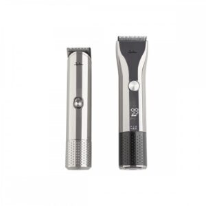 JATA HAIR CLIPPER AND LINE SHAPPER KIT 2PCS RECHARGABLE. SILVER-BLACK. JBSE2102